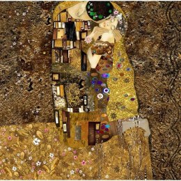 Fototapeta - Klimt, Złoty pocałunek