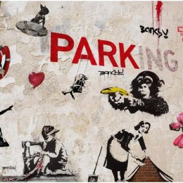 Fototapeta - Kolaż graffiti (Banksy)