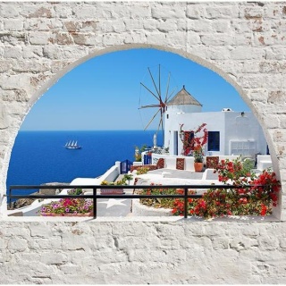 Fototapeta - Miasteczko Santorini