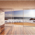Fototapeta - Nowoczesne okno na plażę