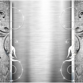 Fototapeta - Stalowe liście, metal