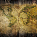 Fototapeta - Staromodna Mapa Świata