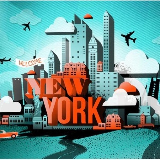 Fototapeta - Turkusowa, New York