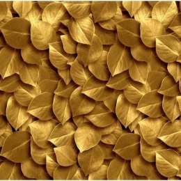 Fototapeta - Złote liście, wzór 3D