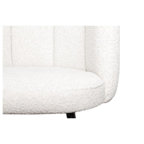 BIAŁE WYGODNE KRZESŁO TEDDY, TAPICEROWANE, GLAMOUR BIAŁE WYGODNE KRZESŁO TEDDY, TAPICEROWANE, GLAMOUR