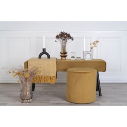 Pufa Ejby Velvet musztardowa