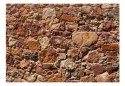 Fototapeta - Brązowy kamienny mur