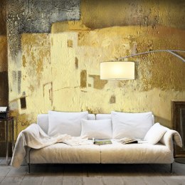 Fototapeta - Malowany Złoty Wzór Loft