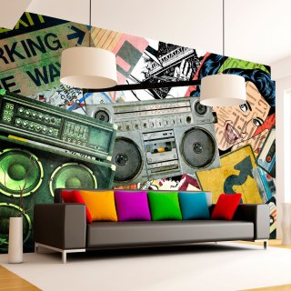 Fototapeta samoprzylepna - Graffiti Retro