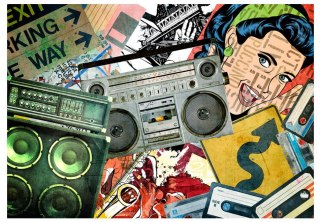Fototapeta samoprzylepna - Graffiti Retro