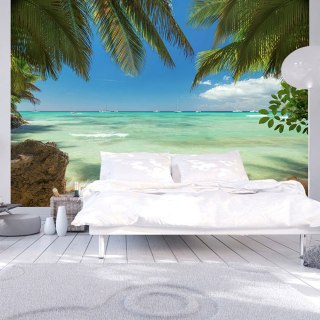 Fototapeta samoprzylepna - Plaża i palmy