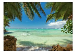 Fototapeta samoprzylepna - Plaża i palmy