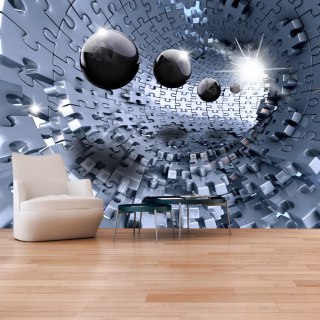 Fototapeta samoprzylepna - Srebrny tunel