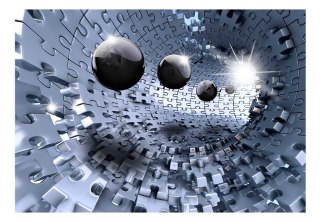 Fototapeta samoprzylepna - Srebrny tunel