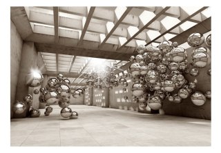 Fototapeta samoprzylepna - Srebrne Kule 3D