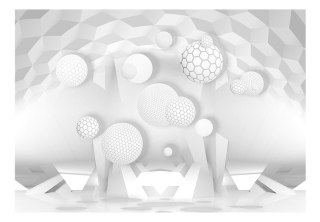 Fototapeta samoprzylepna - Białe Koła 3D