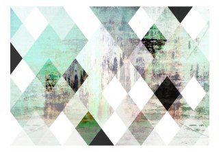 Fototapeta samoprzylepna - Zielone Romby