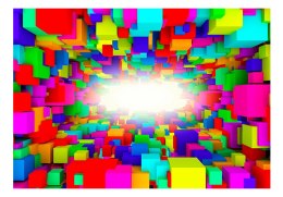 Fototapeta samoprzylepna - Kolorowy Tunel 3D