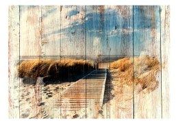 Fototapeta samoprzylepna - Widok Plaża Deski