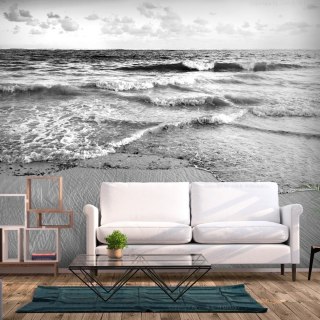 Fototapeta samoprzylepna - Czarnobiała Plaża