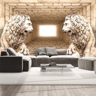 Fototapeta samoprzylepna - Tunel 3D i Rzeźby