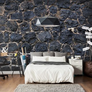 Fototapeta - Ciemny Kamienny Mur