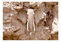 Fototapeta - Rzeźba słonia, Skała 3D