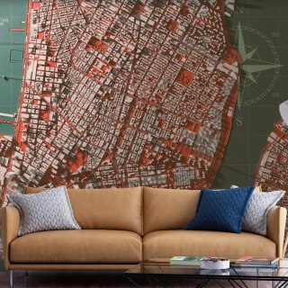 Fototapeta - Mapa Nowego Jorku 3D