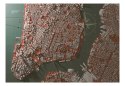 Fototapeta - Mapa Nowego Jorku 3D