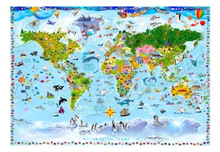 Fototapeta samoprzylepna - Mapa dla dzieci