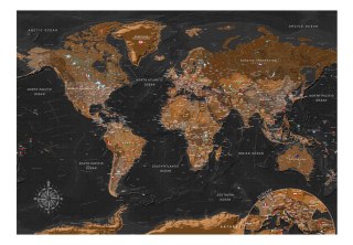 Fototapeta samoprzylepna - Czarna Mapa, Brąz