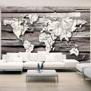 Fototapeta samoprzylepna - Mapa Świata Retro