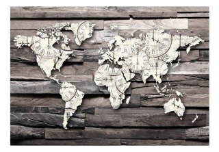 Fototapeta samoprzylepna - Mapa Świata Retro
