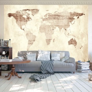 Fototapeta samoprzylepna - Papierowa Mapa 3D