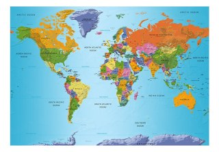 Fototapeta samoprzylepna - Kolorowa Mapa
