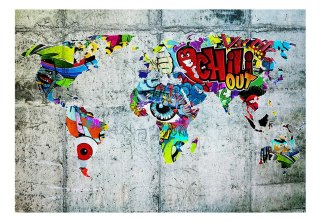 Fototapeta samoprzylepna - Mapa - Graffiti