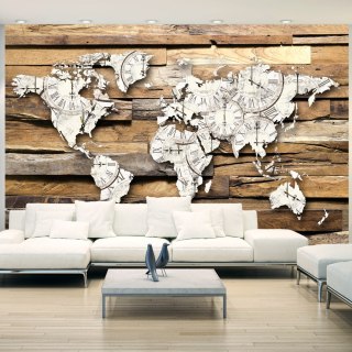 Fototapeta samoprzylepna - Mapa, Zegary