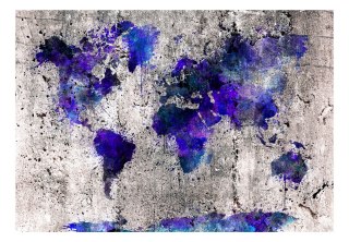 Fototapeta samoprzylepna - Niebieska Mapa