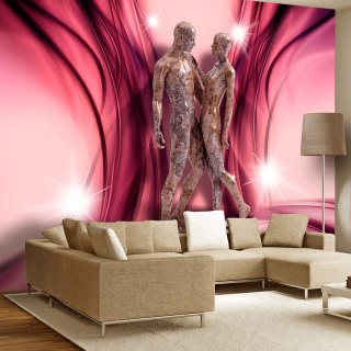 FOTOTAPETA SAMOPRZYLEPNA 3D NA ŚCIANĘ 196x140 Bordowa, Postacie