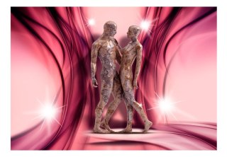 FOTOTAPETA SAMOPRZYLEPNA 3D NA ŚCIANĘ 196x140 Bordowa, Postacie