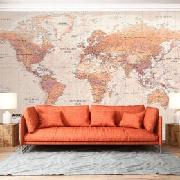 Fototapeta samoprzylepna - Pomarańczowa Mapa