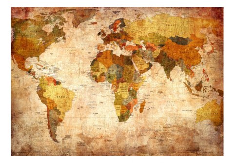 Fototapeta samoprzylepna - Stara mapa świata Fototapeta samoprzylepna - Stara mapa świata
