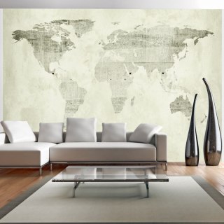 Fototapeta samoprzylepna - Szara Mapa Loft