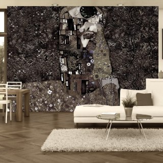 Fototapeta - Klimt - Pocałunek, Szary