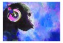Fototapeta - Niebieska małpa, Art