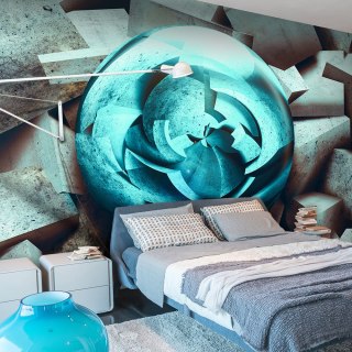 Fototapeta - Turkusowa Kula, 3D