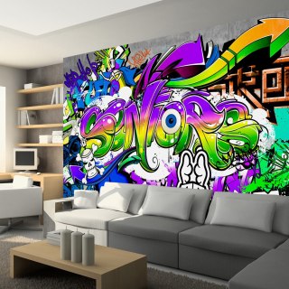 Fototapeta - Fiolet, ZIelone Graffiti