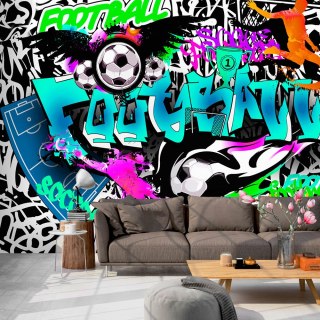 Fototapeta - Piłkarskie graffiti