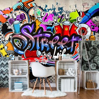 Fototapeta - Street Life, Graffiti