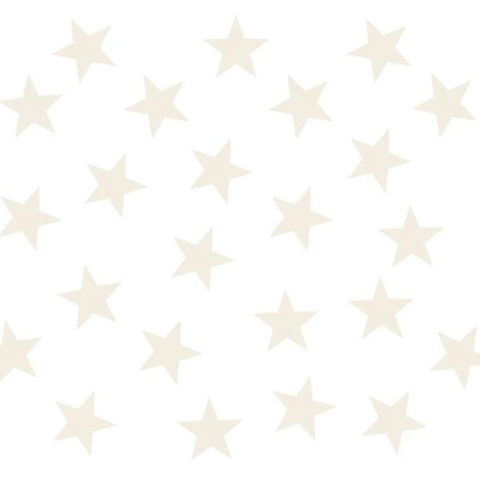 Fototapeta - Beżowe gwiazdy, biała